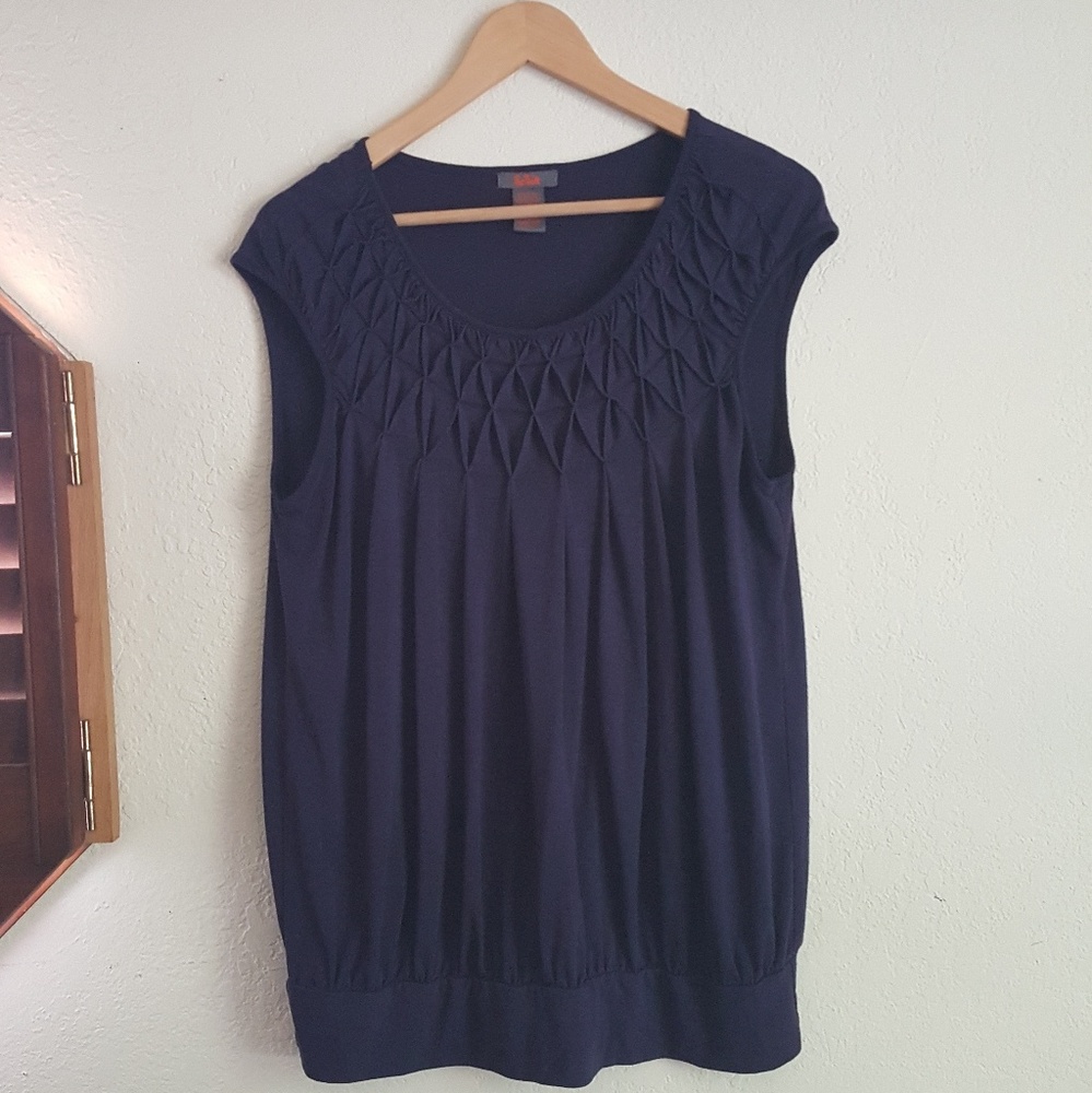 SALE 3/$30 So Sik Soft Dark Blue Stretchy XL Top